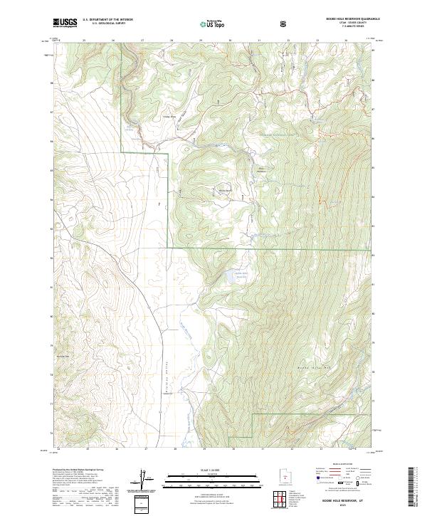 USGS Topographic Map – Boobe Hole Reservoir