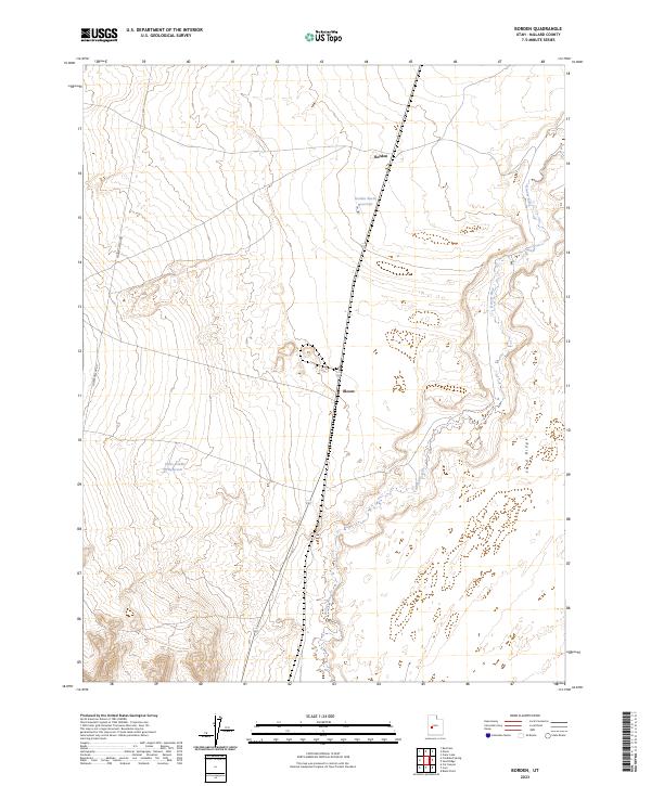 USGS Topographic Map – Borden