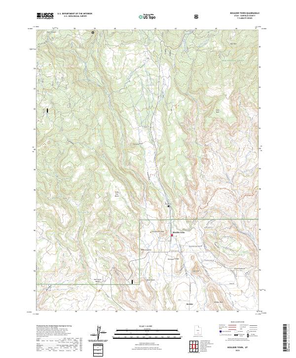 USGS Topographic Map – Boulder Town