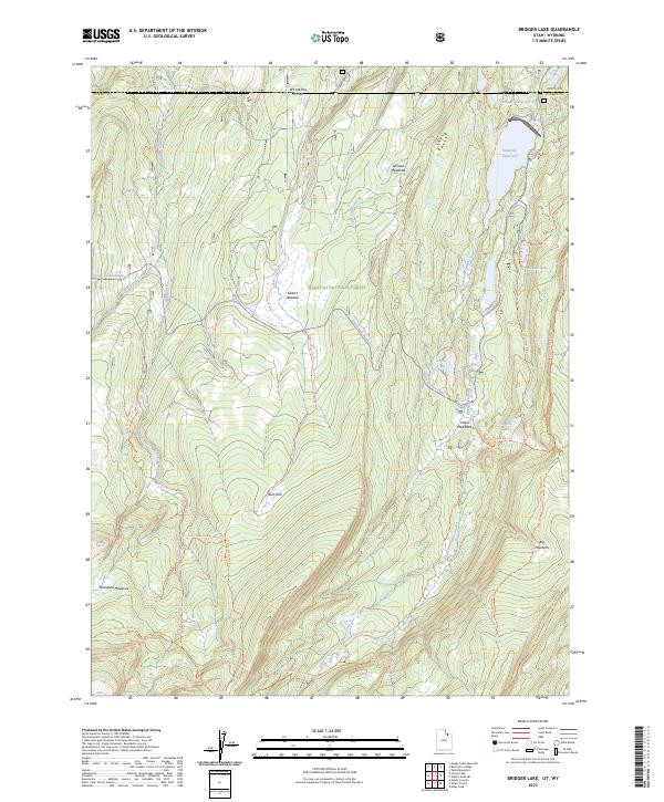 USGS Topographic Map – Bridger Lake