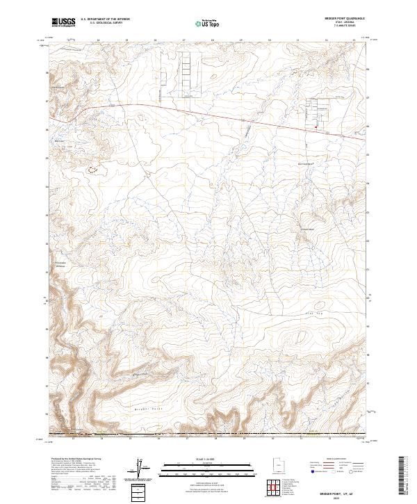 USGS Topographic Map – Bridger Point