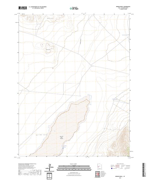 USGS Topographic Map – Brown Knoll