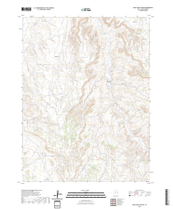 USGS Topographic Map – Buck Camp Canyon