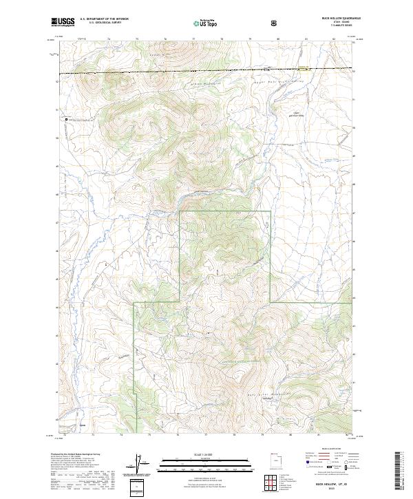 USGS Topographic Map – Buck Hollow