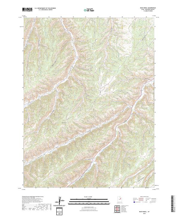 USGS Topographic Map – Buck Knoll