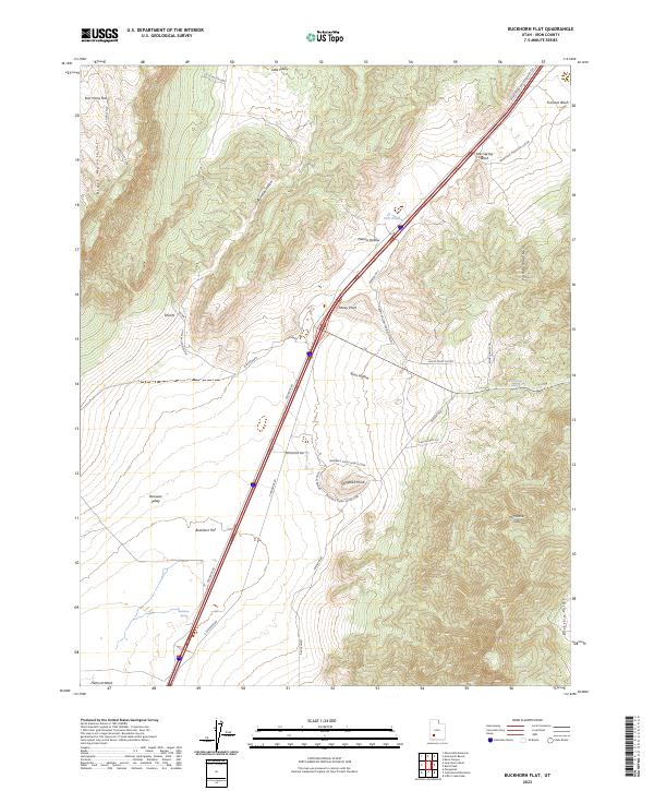 USGS Topographic Map – Buckhorn Flat
