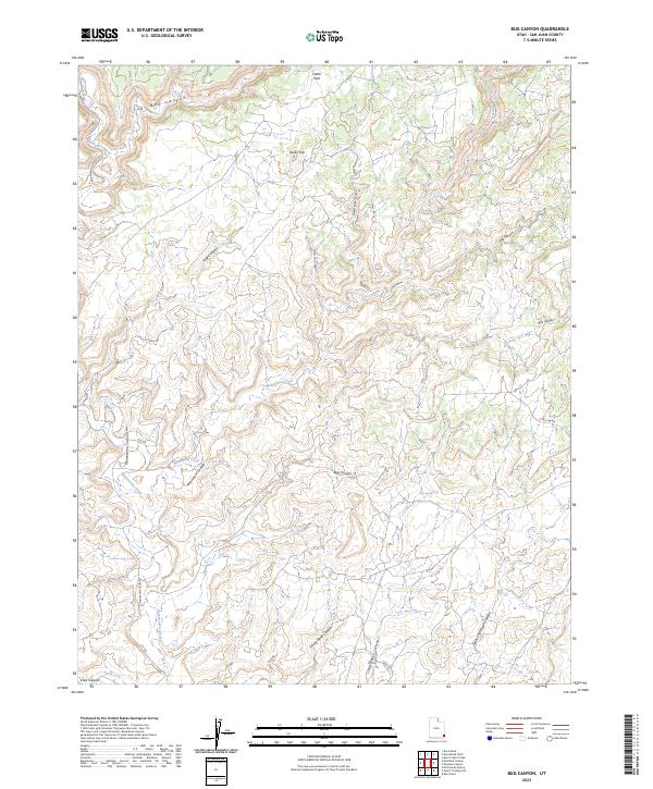 USGS Topographic Map – Bug Canyon