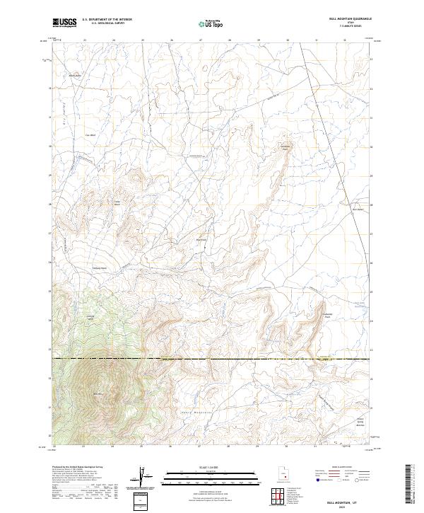 USGS Topographic Map – Bull Mountain