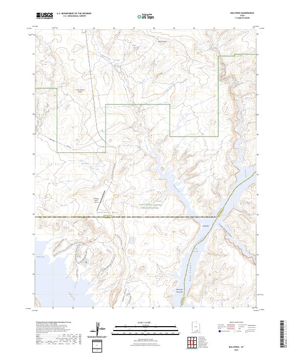 USGS Topographic Map – Bullfrog