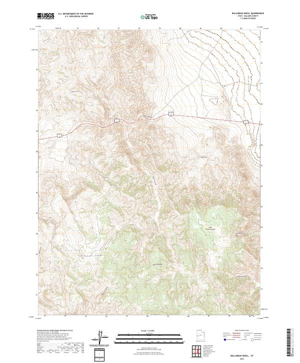 USGS Topographic Map – Bullgrass Knoll