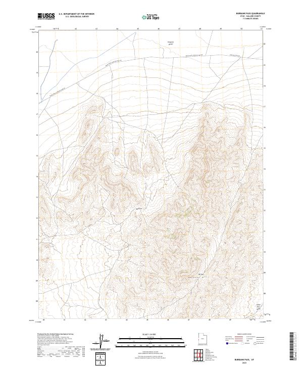USGS Topographic Map – Burbank Pass