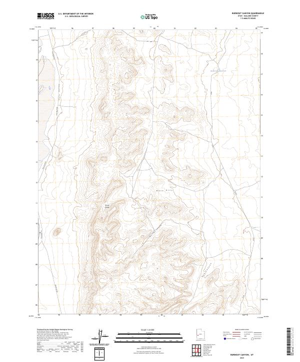 USGS Topographic Map – Burnout Canyon