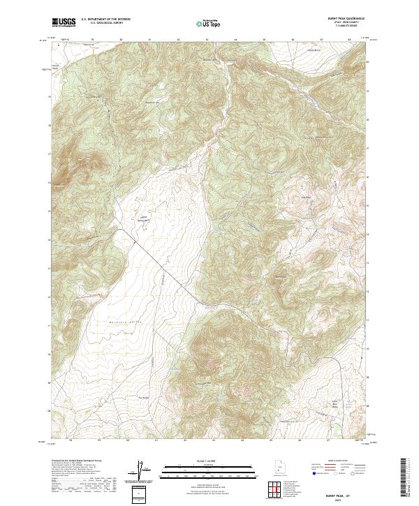 USGS Topographic Map – Burnt Peak
