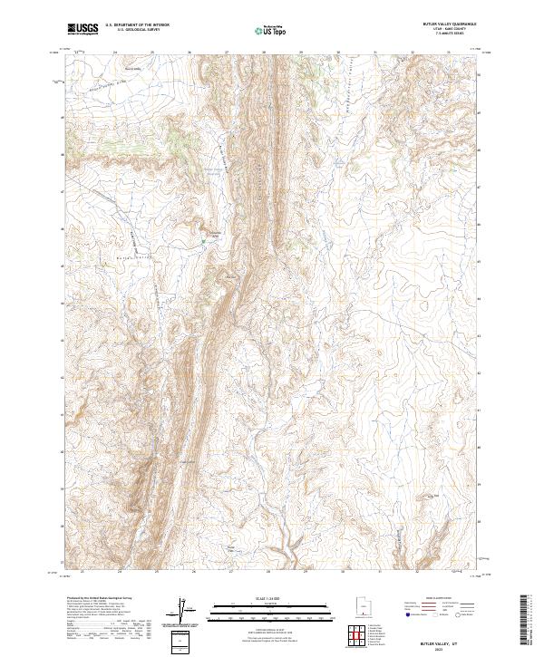 USGS Topographic Map – Butler Valley