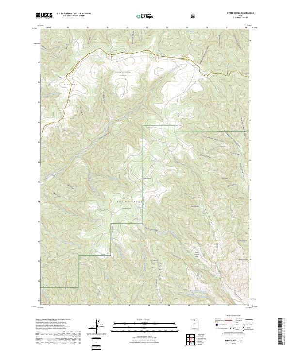 USGS Topographic Map – Bybee Knoll