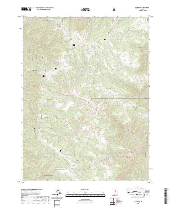 USGS Topographic Map – C Canyon