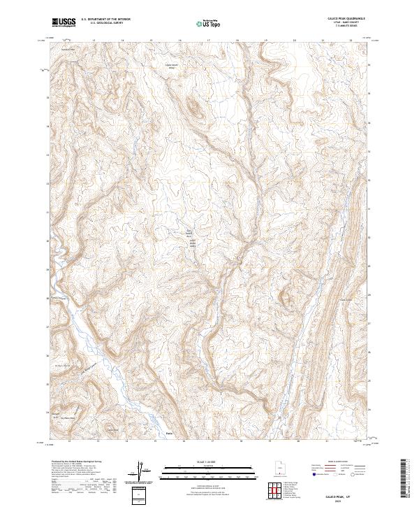 USGS Topographic Map – Calico Peak