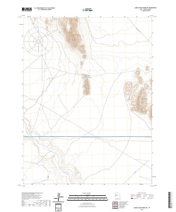 USGS Topographic Map – Camels Back Ridge SW