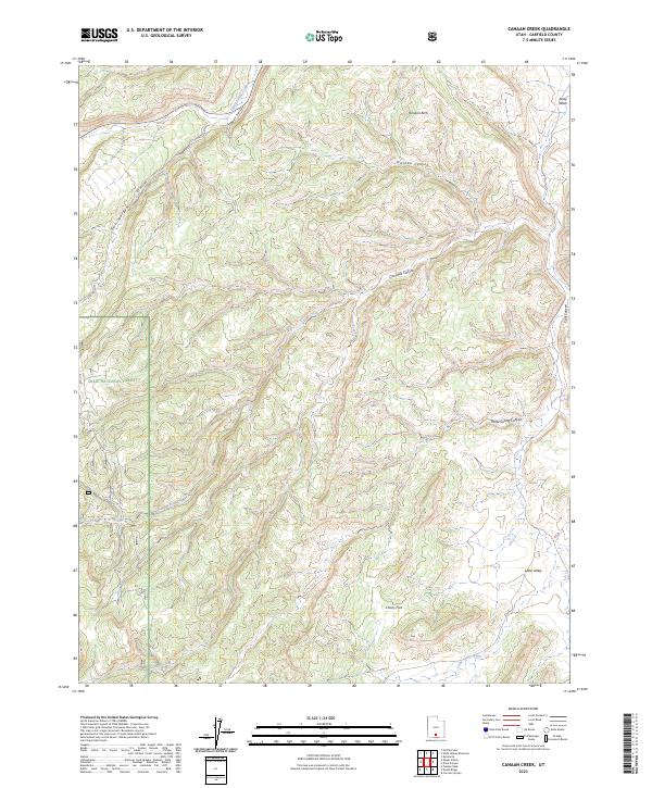 USGS Topographic Map – Canaan Creek