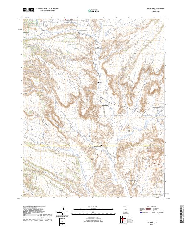 USGS Topographic Map – Cannonville