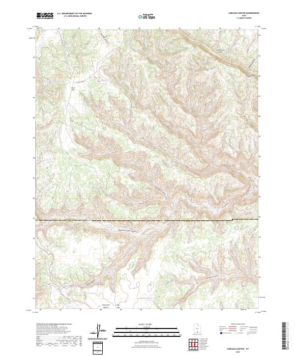 USGS Topographic Map – Carcass Canyon