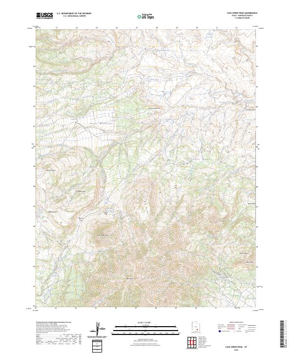 USGS Topographic Map – Cass Creek Peak