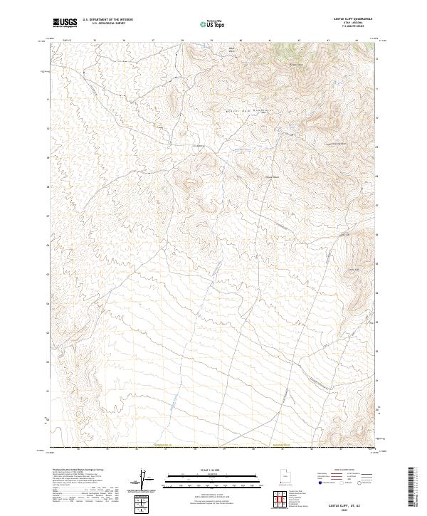 USGS Topographic Map – Castle Cliff