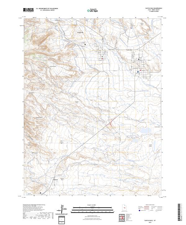 USGS Topographic Map – Castle Dale