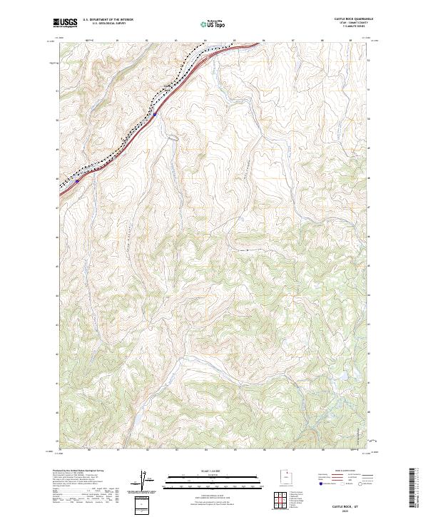 USGS Topographic Map – Castle Rock
