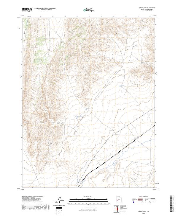 USGS Topographic Map – Cat Canyon