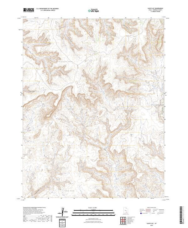 USGS Topographic Map – Cave Flat