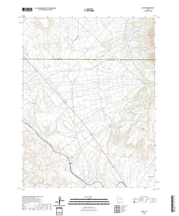 USGS Topographic Map – Cedar