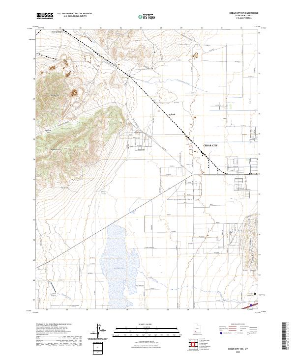 USGS Topographic Map – Cedar City NW