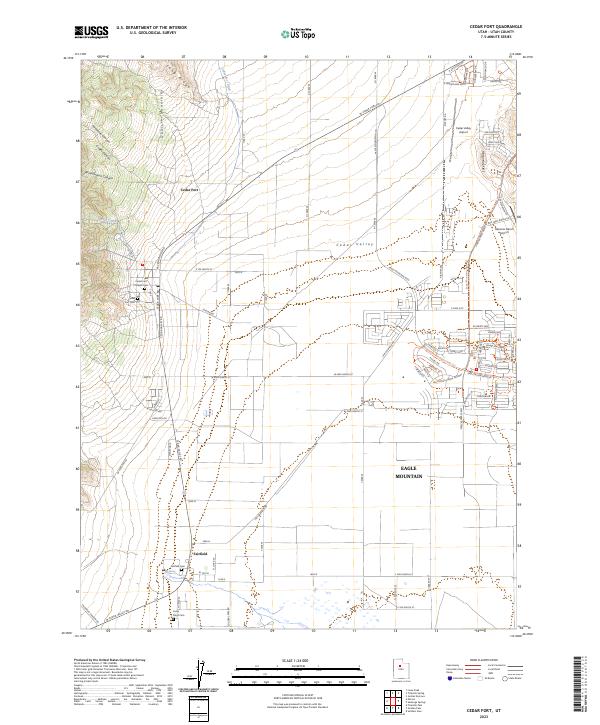 USGS Topographic Map – Cedar Fort