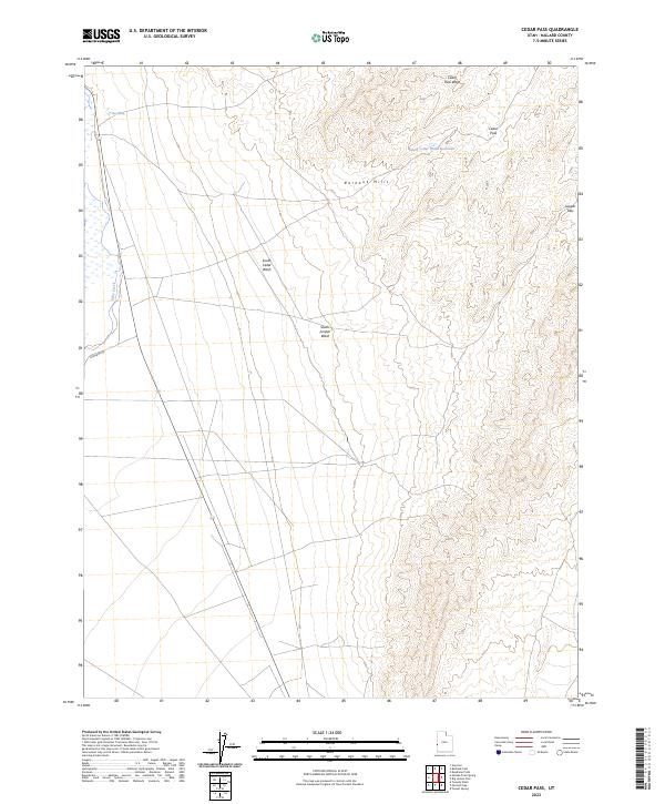 USGS Topographic Map – Cedar Pass