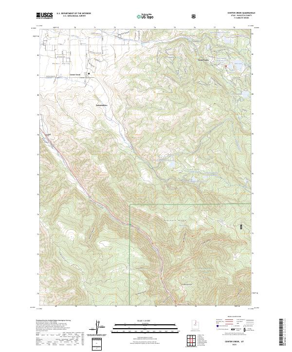 USGS Topographic Map – Center Creek