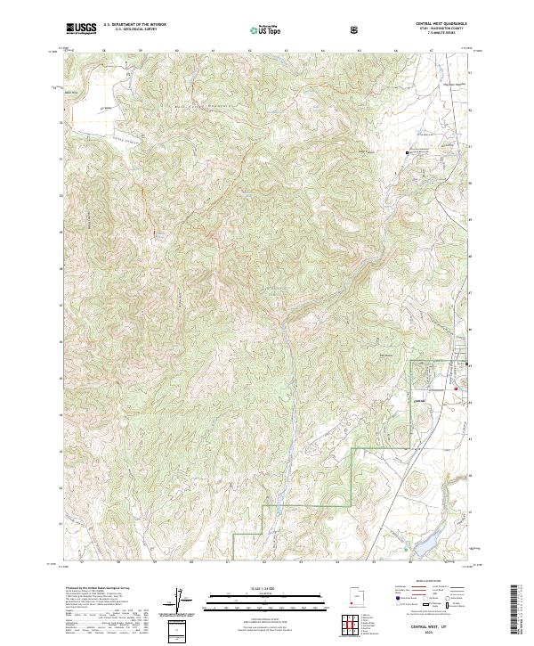 USGS Topographic Map – Central West