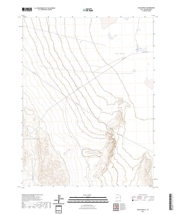 USGS Topographic Map – Chalk Knolls