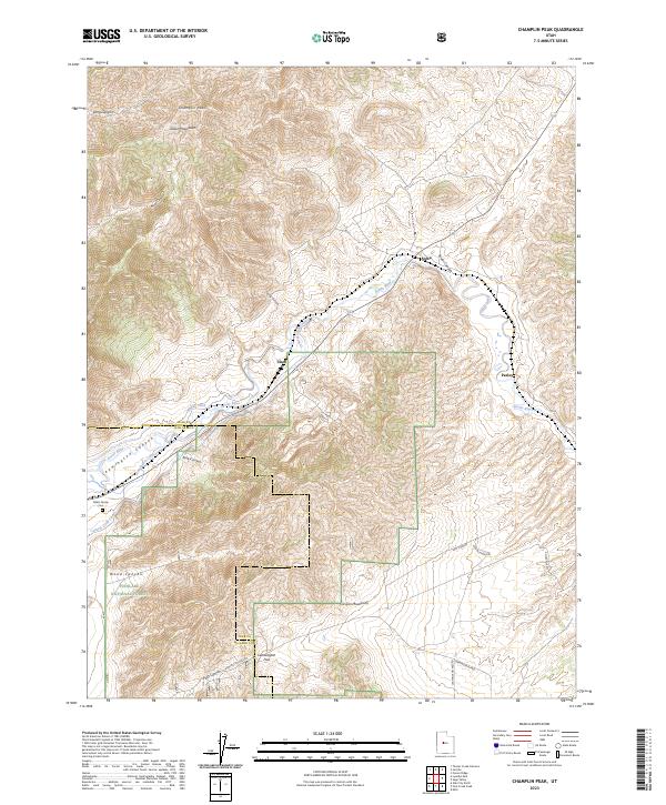 USGS Topographic Map – Champlin Peak