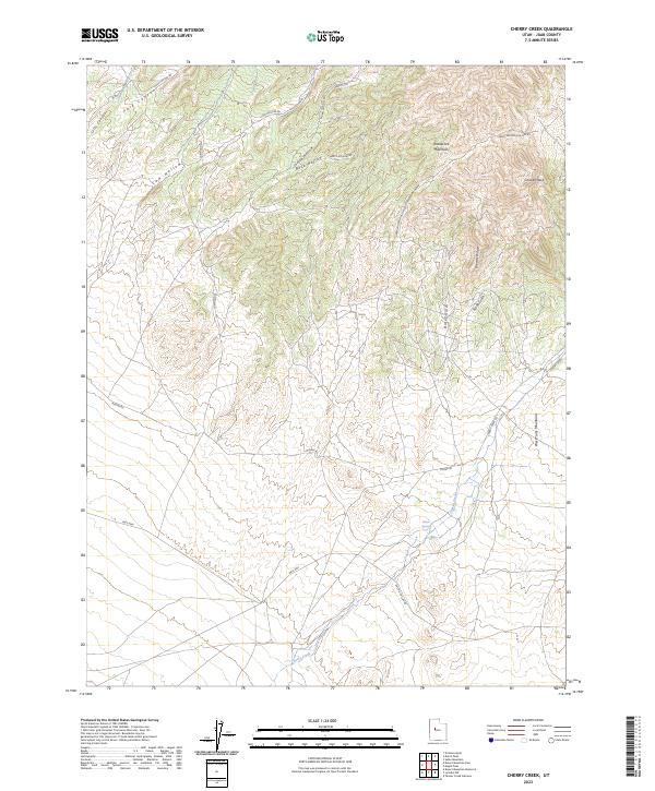 USGS Topographic Map – Cherry Creek