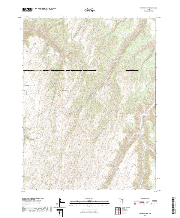 USGS Topographic Map – Chicken Fork