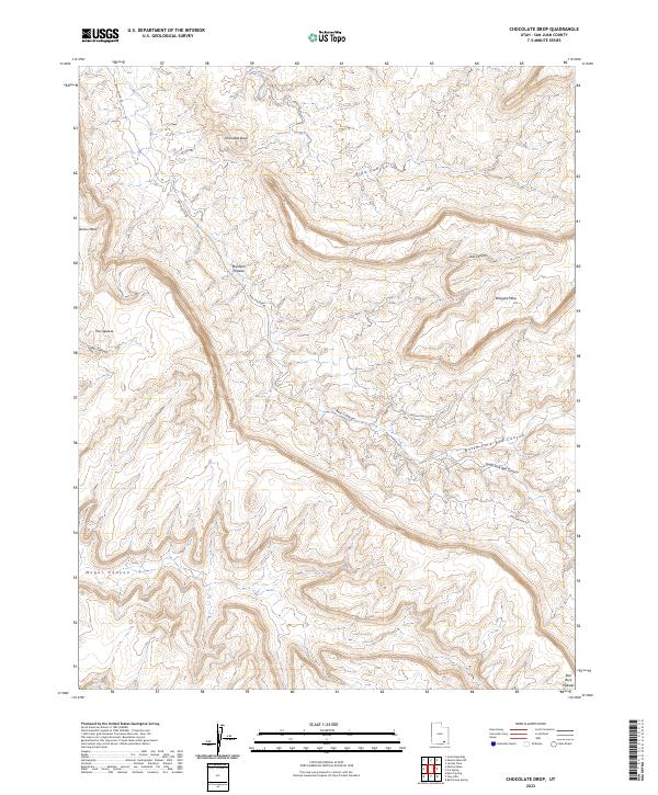 USGS Topographic Map – Chocolate Drop