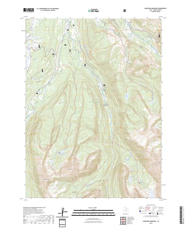 USGS Topographic Map – Christmas Meadows