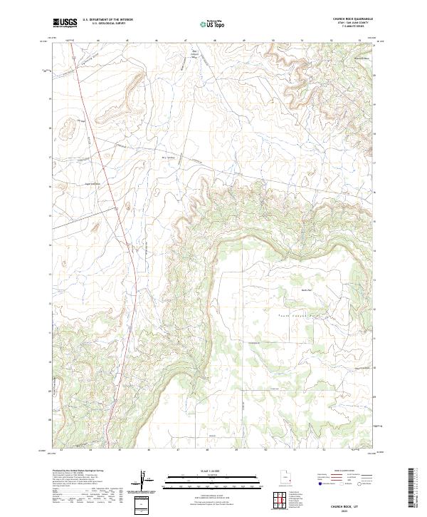 USGS Topographic Map – Church Rock