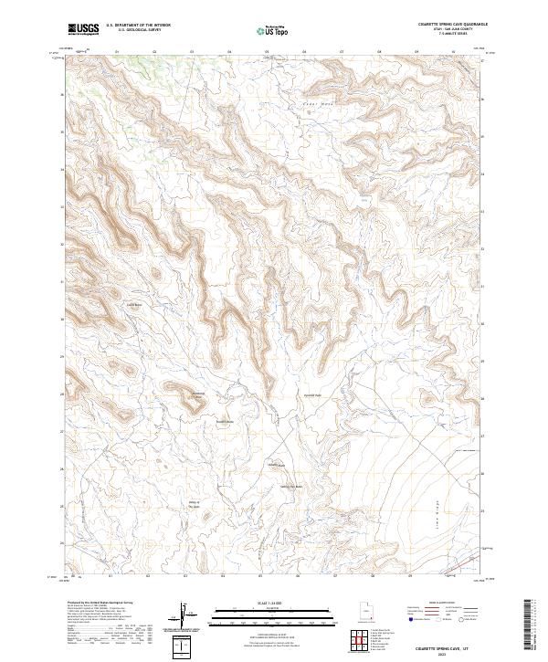 USGS Topographic Map – Cigarette Spring Cave
