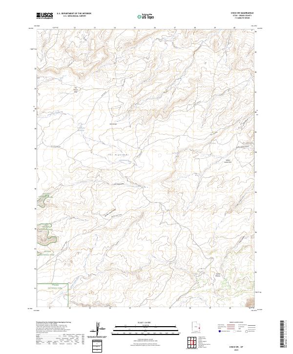 USGS Topographic Map – Cisco SW