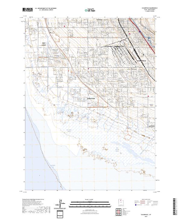 USGS Topographic Map – Clearfield