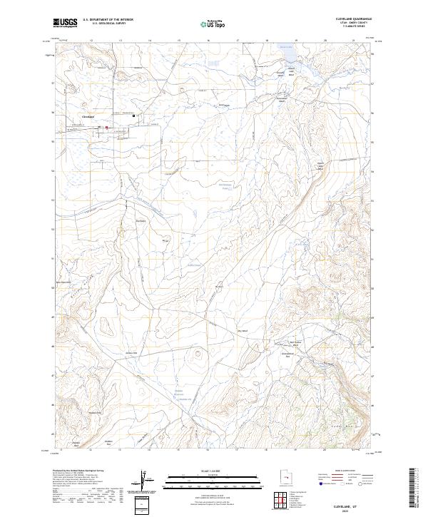 USGS Topographic Map – Cleveland