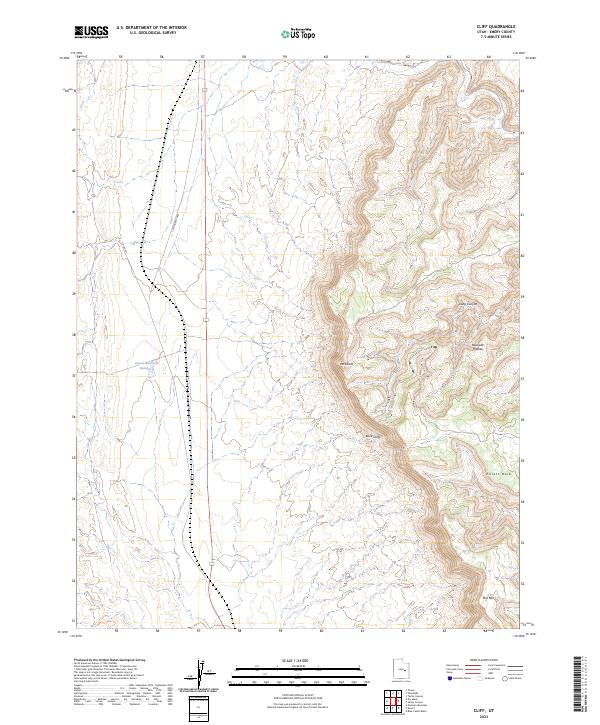 USGS Topographic Map – Cliff