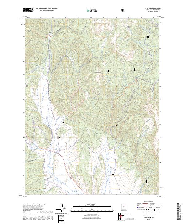 USGS Topographic Map – Co-op Creek